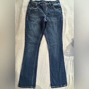 Simply Be Women's Boot Cut Jeans in Blue